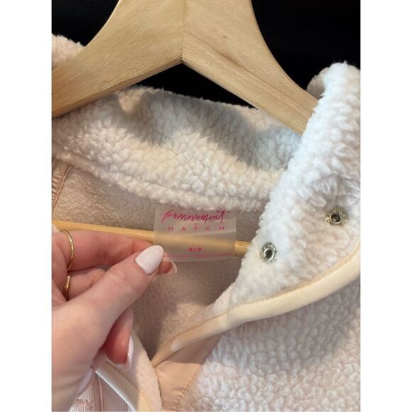 NWT Free People FP Movement X Hatch Hit The Slopes Fleece Jacket Neutral Small - Picture 6 of 10